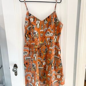 Halloween Themed Orange Dress